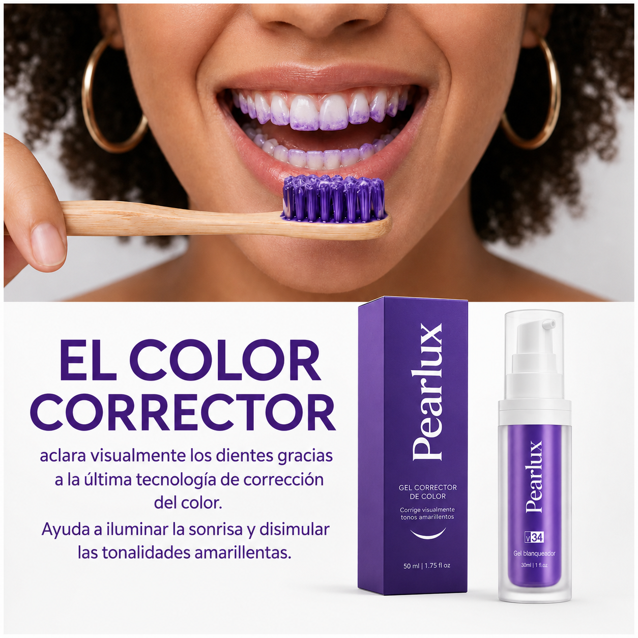 Pearlux – Gel Blanqueador con Tecnología Violeta V34